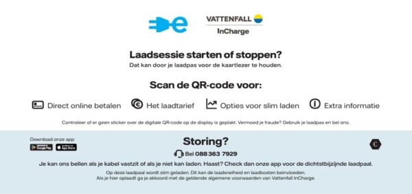 slim laden sticker vattenfall