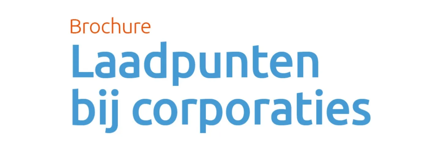 afbeelding voorkant brochure laadpunten bij corporaties